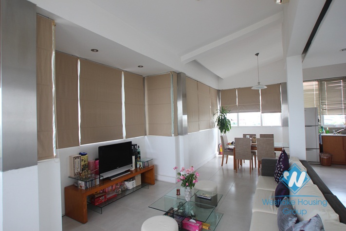 Duplex apartment with nice design for lease in Ba Dinh District.